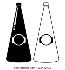 Wine bottle sign