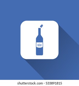 wine bottle sign. icon design