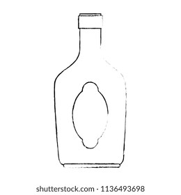 wine bottle silhouette icon