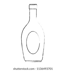 wine bottle silhouette icon