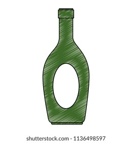 wine bottle silhouette icon