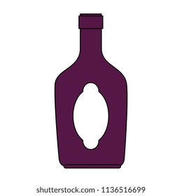 wine bottle silhouette icon