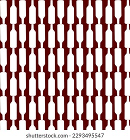 Silueta de botella de vino sin soldadura. Día Nacional del Vino. 25 de mayo. Para carteles, logotipos, etiquetas, pancartas, pegatinas, diseño de empaquetado de productos, etc. Ilustración vectorial.