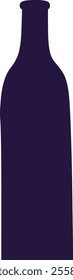 Wine Bottle Silhouette Vector Illustration