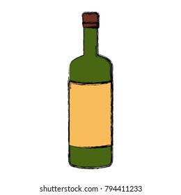 Wine bottle symbol