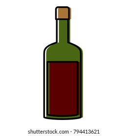 Wine bottle symbol