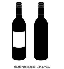 wine bottle  vector