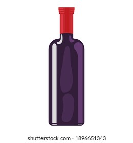 Wine bottle, vector eps 10