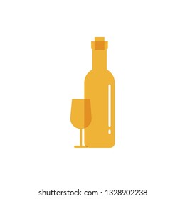 Wine bottle vector icon