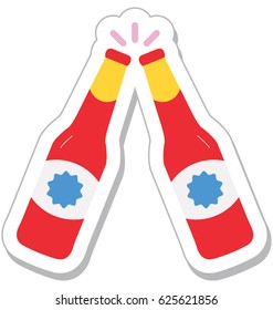 Wine Bottle Vector Icon