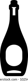 Wine bottle - Vector icon isolated