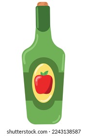 wine bottle vector icon isolated