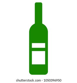 Wine Bottle vector pictogram. Illustration style is a flat iconic symbol.