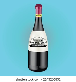 It is a wine bottle which was created in a 3d version using ai.