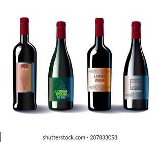 wine bottles