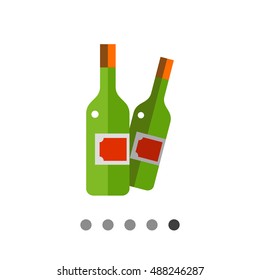 Wine bottles icon