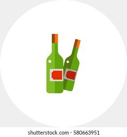 Wine bottles icon