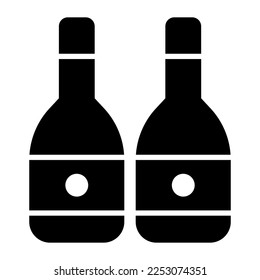 Wine bottles vector design in editable style, alcoholic drink