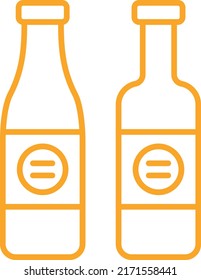 Wine Bottles vector icon. Can be used for printing, mobile and web applications.