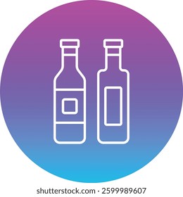 Wine Bottles vector icon. Can be used for printing, mobile and web applications.