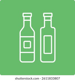 Wine Bottles vector icon. Can be used for printing, mobile and web applications.