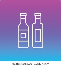 Wine Bottles vector icon. Can be used for printing, mobile and web applications.