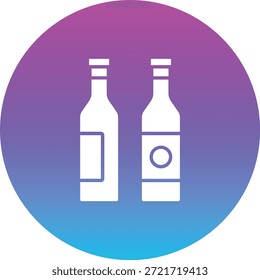 Vinho Garrafas ícone do vetor. Pode ser usado para impressão, aplicativos móveis e da Web.