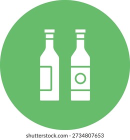 Wine Bottles vector icon. Can be used for printing, mobile and web applications.