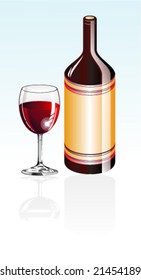 Wine and boxes glass set