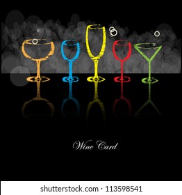 wine card background alcohol drink glass