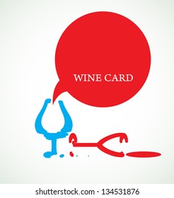 wine card concept background alcohol drink glass
