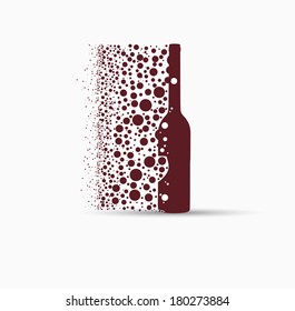 wine card concept background alcohol drink glass