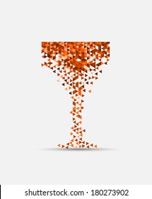 wine card concept background alcohol drink glass