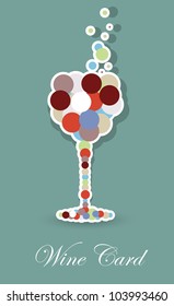 wine card design