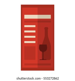 Wine card vector illustration.