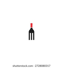 Wine castle logo icon flat vector design