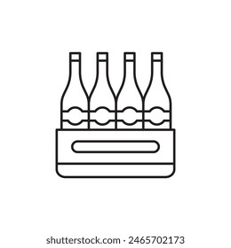 Wine cellar bottles icon design, isolated on white background, vector illustration
