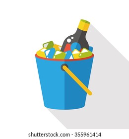 wine champagne flat icon