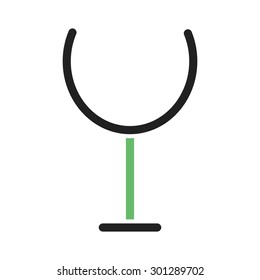 Wine, champagne, goblet icon vector image. Can also be used for eatables, food and drinks. Suitable for use on web apps, mobile apps and print media