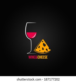 Wine And Cheese Design Background