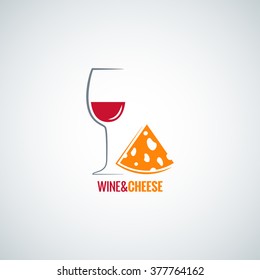 wine and cheese design vector background