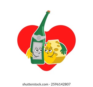 Wine and cheese are friends and lovers.