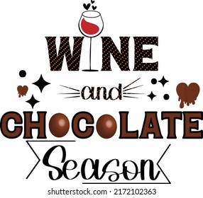 Wine and Chocolate Season Design