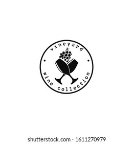 Wine Club. Logo. Vector Illustration EPS10. Wine Shop Template