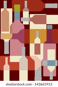 Wine colorful background