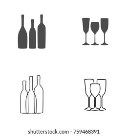 Wine Company Logo  Element Bundle
