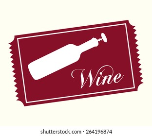 wine concept design, vector illustration eps10 graphic 