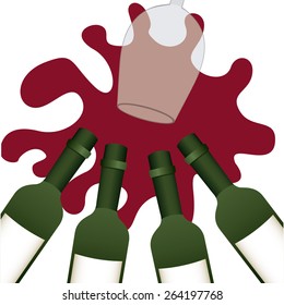 wine concept design, vector illustration eps10 graphic 