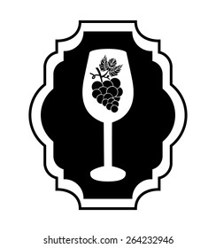 wine concept design, vector illustration eps10 graphic 