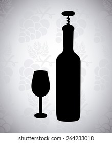 wine concept design, vector illustration eps10 graphic 